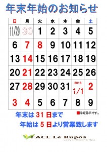 ★2015カレンダー12月フェイスルルポ